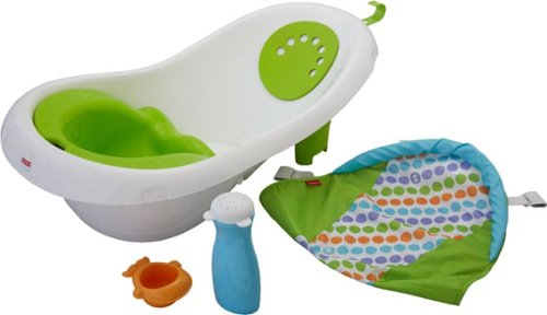Fisher-Price 4-in-1 Sling 'n Seat Tub - White/Green WORLDWIDE DELIVERY