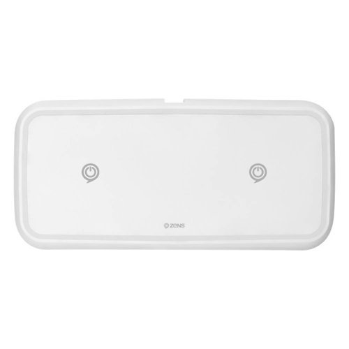 ZENS - 20W Qi Certified Wireless Charging Pad for iPhone®/Android - White-Front_Standard 