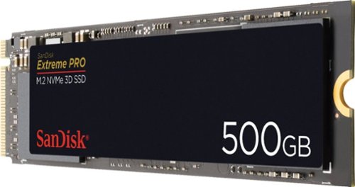 SanDisk - Extreme PRO 500GB PCIe Gen 3 x4 NVMe Internal Solid State Drive with 3D NAND Technology