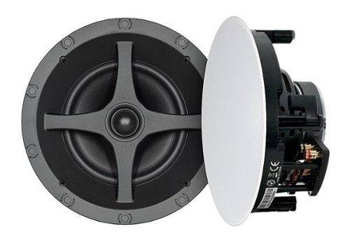 Sonance - C6R - C Series 6-1/2" 2-Way In-Ceiling Speakers (Pair) - Paintable White