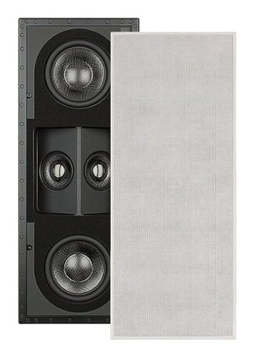 Sonance - R1SUR SINGLE SPEAKER - Reference 5-1/4" 3-Way In-Wall Rectangle Speaker (Each) - Paintable White