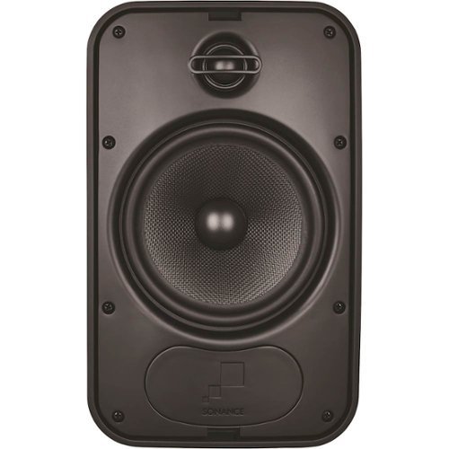 Sonance - Mariner 6-1/2" 2-Way Outdoor Surface Mount Speakers (Pair) - Black