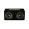 KICKER - CompC Loaded Enclosures Dual Single-Voice-Coil 2-Ohm Subwoofers - Black carpet-Front_Standard