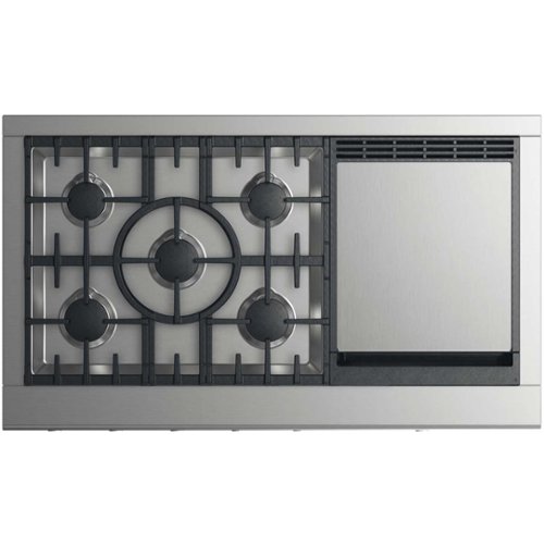 Fisher & Paykel - Professional 47.9" Gas Cooktop - Stainless steel-Front_Standard 