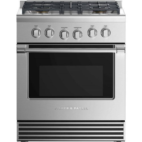 Fisher & Paykel - 4.6 Cu. Ft. Freestanding Gas Convection Range - Stainless steel-Front_Standard 
