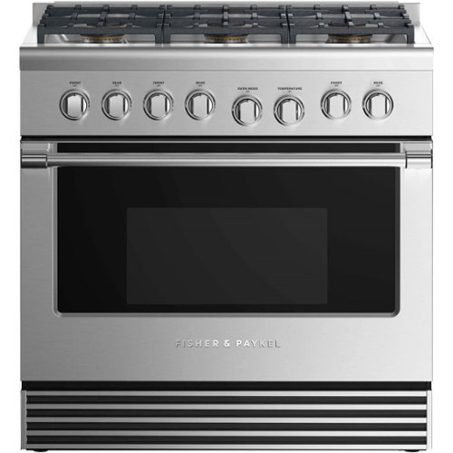 Fisher & Paykel - 5.3 Cu. Ft. Freestanding Gas Convection Range - Stainless steel-Front_Standard 
