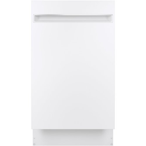 "GE Profile - 18"" Top Control Built-In Dishwasher with Stainless Steel Tub - White"