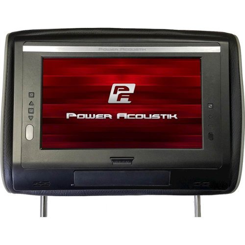 Power Acoustik - 9" Universal Replacement Headrest LCD Monitor - Black