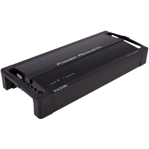 Power Acoustik - RAZOR 2300W Class D Digital Mono Amplifier with Variable Low-Pass Crossover - Black