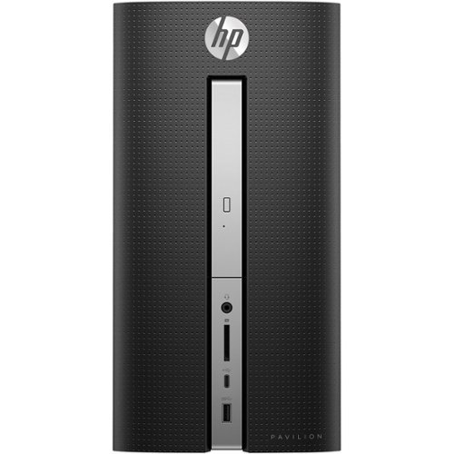 Refurbished Pavilion Desktop - AMD A12-Series - 16GB Memory - 2TB Hard Drive - HP Finish In Twinkle Black-Front_Standard 