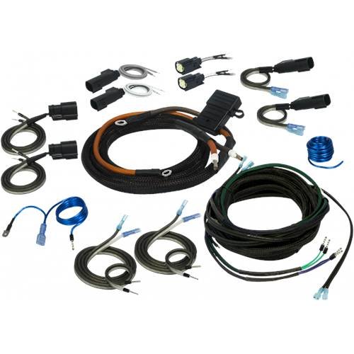 Stinger - 2/4 Channel Universal Amplifier Installation Kit for Harley-Davidson - Black