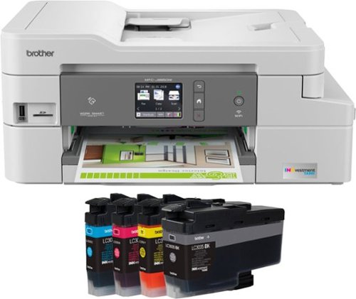  Brother - INKvestment Tank MFC-J995DW XL Wireless All-In-One Inkjet Printer - White