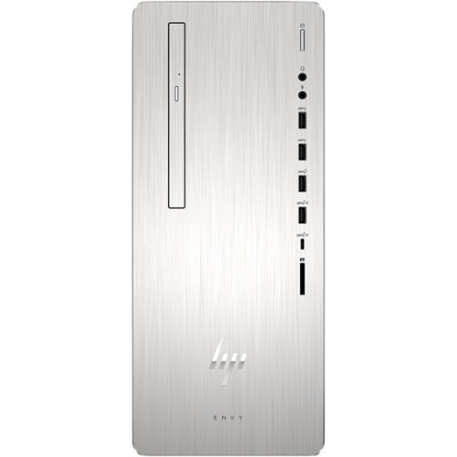 ENVY Desktop - Intel Core i5 - 12GB Memory - 1TB Hard Drive + 256GB Solid State Drive - HP Finish In Natural Silver Aluminum Diamond-Front_Standard 