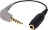 RØDE - SC4 3.5mm-to-3.5mm Female/Male Microphone Adapter - Gray/Black-Front_Standard