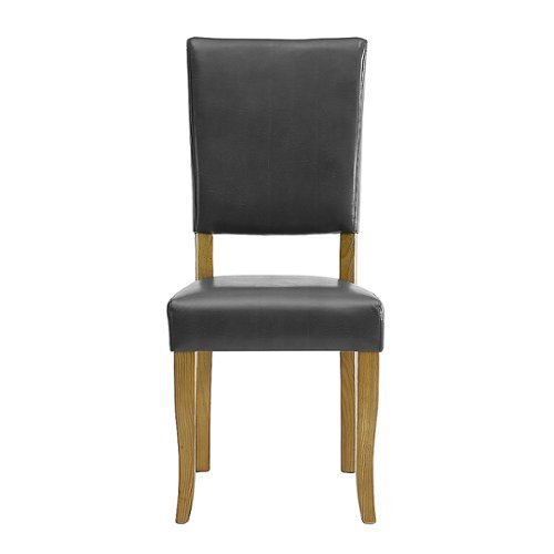 Walker Edison - Open-Back Parsons Upholstered Dining Chairs (Set of 2) - Charcoal