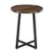 Walker Edison - Urban Industrial Side Table - Dark Walnut-Front_Standard