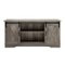 Walker Edison - 58" Modern Farmhouse Sliding Door TV Stand for Most TVs up to 65" - Grey Wash-Front_Standard