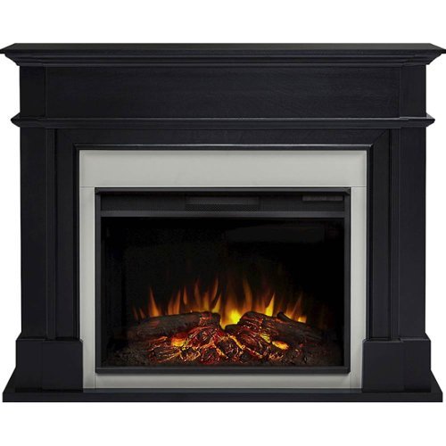 Real Flame - Harlan Electric Fireplace - Gray-Front_Standard 
