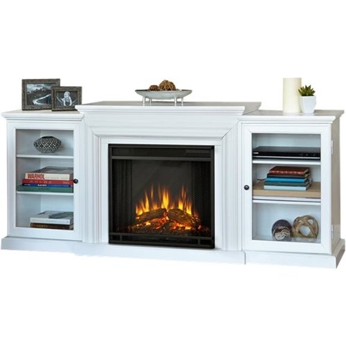 Real Flame - Frederick Electric Fireplace - White-Front_Standard 