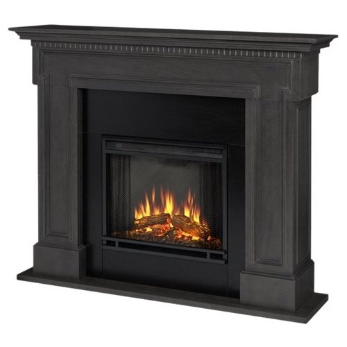 Real Flame - Thayer Electric Fireplace - Gray-Front_Standard 