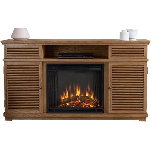 Real Flame - Cavallo Electric Fireplace - Elm-Front_Standard 
