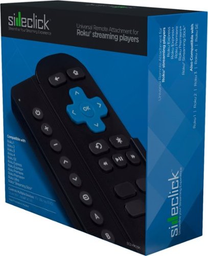 Sideclick Universal Attachment for Roku Streaming Player Remote - Black HOW TO BUY