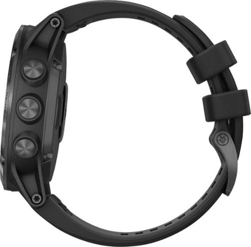 Garmin Fēnix 5X Plus Sapphire Smart Watch - Fiber-Reinforced Polymer - Black with Black Band GLOBAL SHIPPING