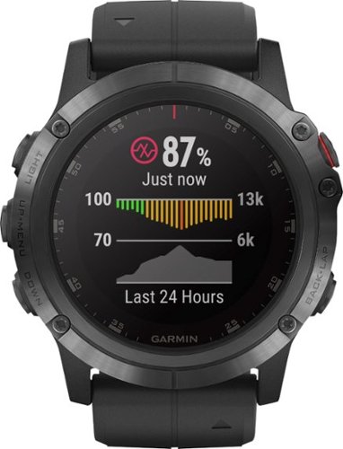 Garmin Fēnix 5X Plus Sapphire Smart Watch - Fiber-Reinforced Polymer - Black with Black Band HOW TO BUY