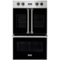 Viking - Professional 7 Series 29.5" Built-In Double Electric Convection Wall Oven - Black-Front_Standard