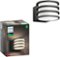 Philips - Hue Lucca Outdoor Wall Lantern - White-Front_Standard