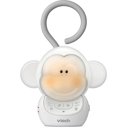 VTech Safe&Sound Myla the Monkey Portable Soother - White WORLDWIDE DELIVERY