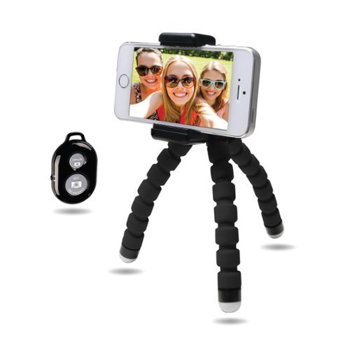  Bower - Compact Selfie Bendi Pod Shooting Grip / Mini Tripod for Mobile Phones - Black