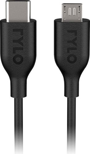 Rylo - 1' USB Type-C-to-Micro USB Charge-and-Sync Cable - Black-Angle_Standard 