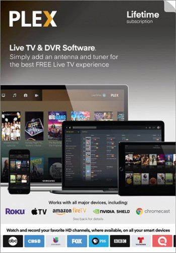 Lifetime Plex Live TV and DVR Software Access Subscription [Digital]