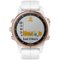 Garmin - fēnix 5S Plus Sapphire Smart Watch - Fiber-Reinforced Polymer - Carrara White/ Rose-Front_Standard