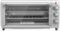 Black+Decker - Extra Wide Crisp N' Bake 8- Slice Air Fry Toaster Oven - Stainless Steel-Front_Standard