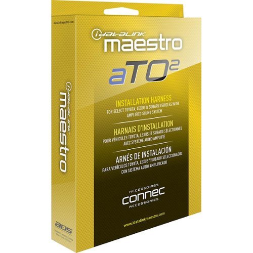 Maestro Amplifier Replacement T-Harness for Select Toyota, Lexus and Subaru Vehicles - Black GLOBAL SHIPPING