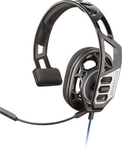 Plantronics - RIG 100HS Wired Mono Gaming Headset for PlayStation 4 - Black-Front_Standard 