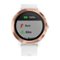 Garmin - vívoactive 3 Smartwatch - Rose Gold with White Silicone Band-Front_Standard