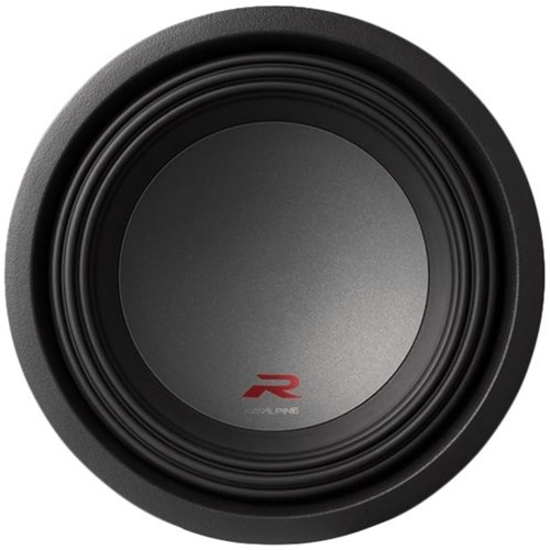 Alpine - R-Series 10" Single-Voice-Coil 2+2-Ohm Subwoofer - Black-Front_Standard 