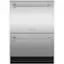 Front. Fisher & Paykel - 24" Front Control Built-In Dishwasher - Stainless Steel.