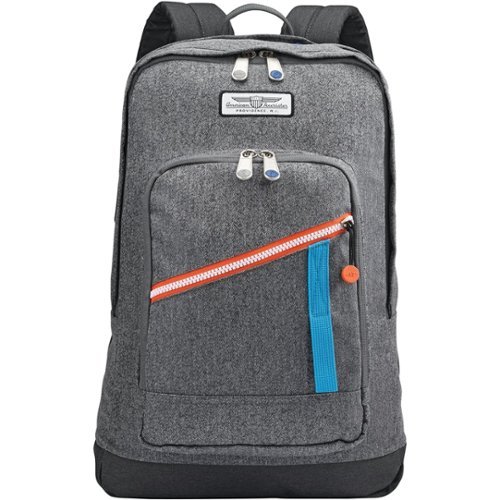 American Tourister - Keystone Laptop Backpack - Heather Gray-Front_Standard 
