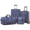 American Tourister - 21"/25" Luggage Set (4-Piece) - Blue Floral-Front_Standard