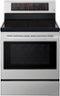 LG - 6.3 Cu. Ft. Freestanding Electric True Convection Range with EasyClean and SmartDiagnosis - Stainless Steel-Front_Standard