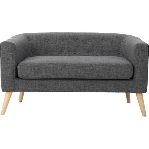 Noble House - Hickory Loveseat - Gray-Front_Standard 