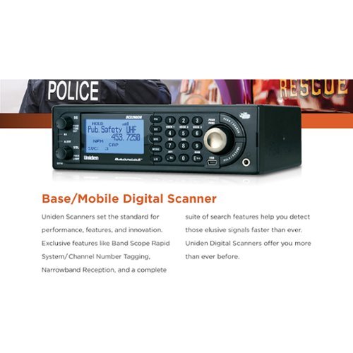 Uniden Bearcat Base/Mobile Digital Scanner BCD260DN Black BCD260DN