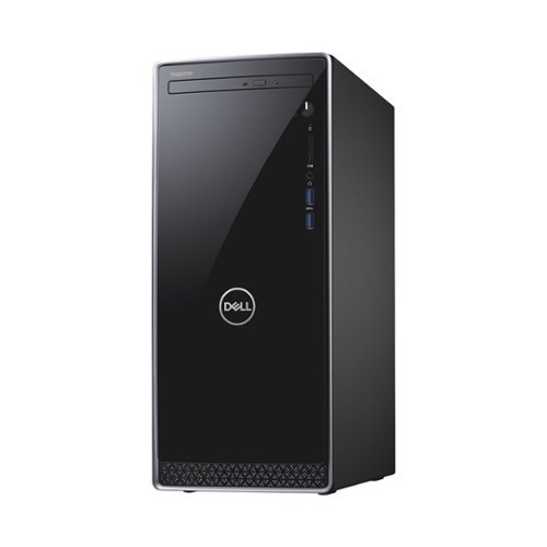  Dell - Inspiron Desktop - Intel Core i7 - 16GB Memory - 1TB Hard Drive + 128GB Solid State Drive - Black/Silver