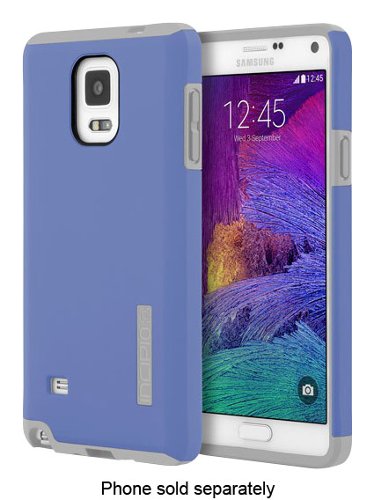  Incipio - DualPro Case for Samsung Galaxy Note 4 Cell Phones - Periwinkle/Smoke