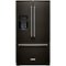 KitchenAid - 27 Cu. Ft. French Door Refrigerator - Black Stainless Steel-Front_Standard 