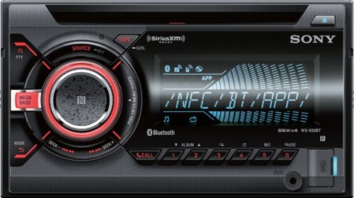 Sony - Geek Squad Certified Refurbished Built-in Bluetooth - In-Dash CD/DM Receiver - Black-Front_Standard 